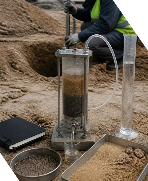 Определение коэффициента фильтрации грунта в Шахтах