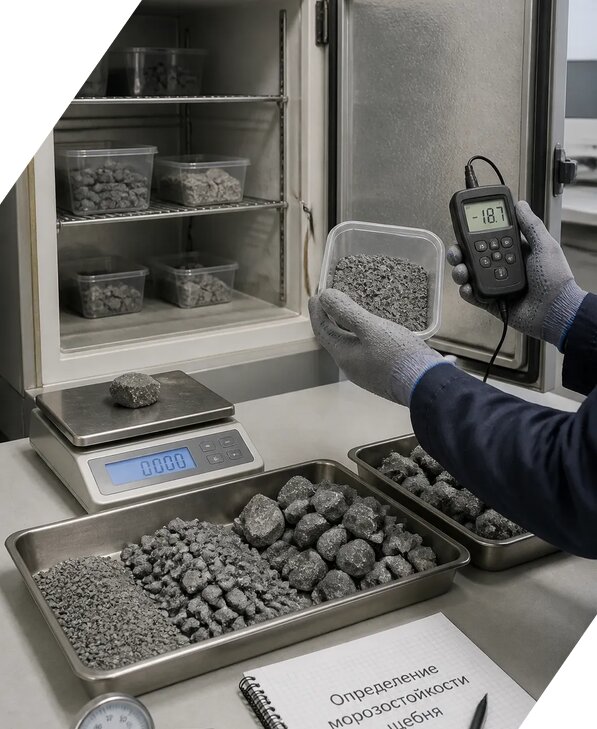 Определение морозостойкости щебня в Шахтах от 3799 р. | ЭкспертизаРоссия